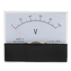 1 шт. 44C2 DC 0-5 в 10 в 20 в 30 в 50 в 100 в 250 в 500 В Аналоговая Панель вольтметр измеритель напряжения класс 1,5