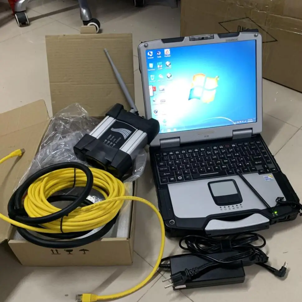 

2023 для Bmw Icom Next Wifi с ноутбуком CF30 ОЗУ 4g Hdd 1000 Гб SSD новейшее программное обеспечение экспертный режим полный комплект готовый к использованию Диагностика