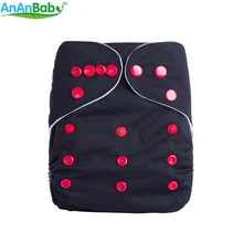 AnAnBaby, все в одном размере, дизайн, 1 шт., одноцветные тканевые подгузники, дышащие подгузники с карманами для малышей, b-серия