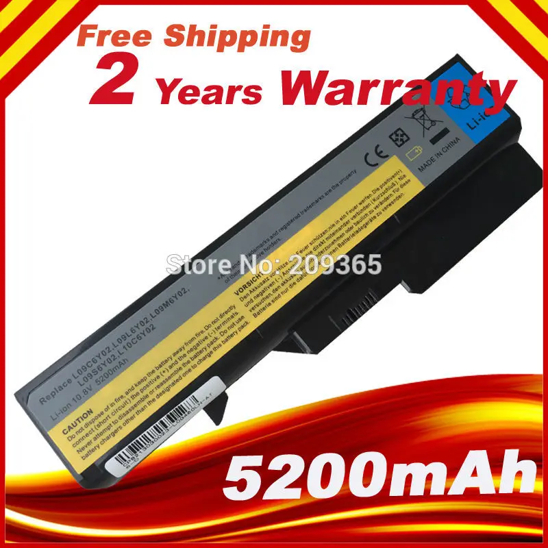 

HSW 5200MAH Laptop Battery For Lenovo IdeaPad G460 B470 V470 B570 G470 G560 G570 G770 G780 V300 Z370 Z460 Z470 Z560 Z570 K47