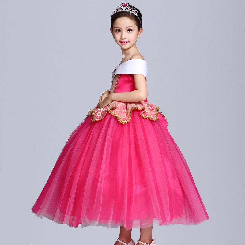 Платье Авроры для девочек Детский костюм принцессы Спящей красавицы детское