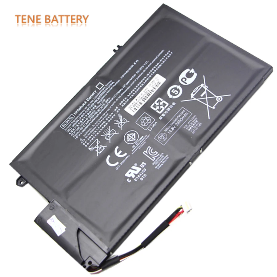 

Оригинальный аккумулятор EL04XL для ноутбука 14,8 в 3400 мАч для HP EL04 EL04XL ENVY 4 681949-001 4-1009TX EL04 EL04XL Bateria