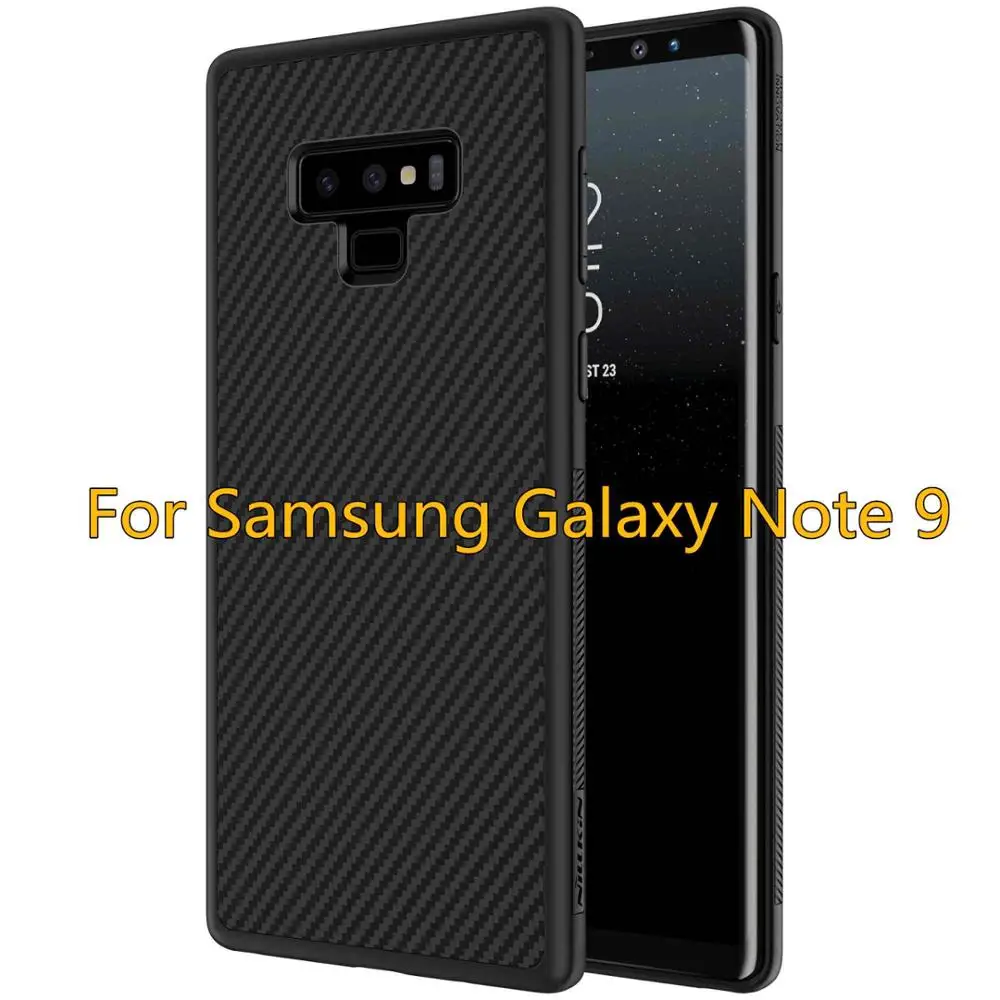For Note 9 Black Nillkin синтетические волокна чехол для samsung Galaxy Note 9 Роскошный тонкий углеродного волокна Пластик задняя крышка note9 чехол 6," дюймов - Цвет: For Note 9 Black