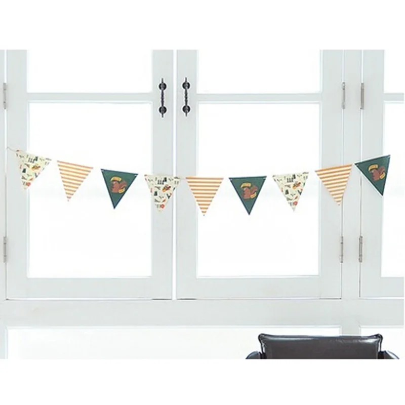 Бумага Гирлянда висит Bunting Happy баннеры для дня рождения строка стримеры Дети душ
