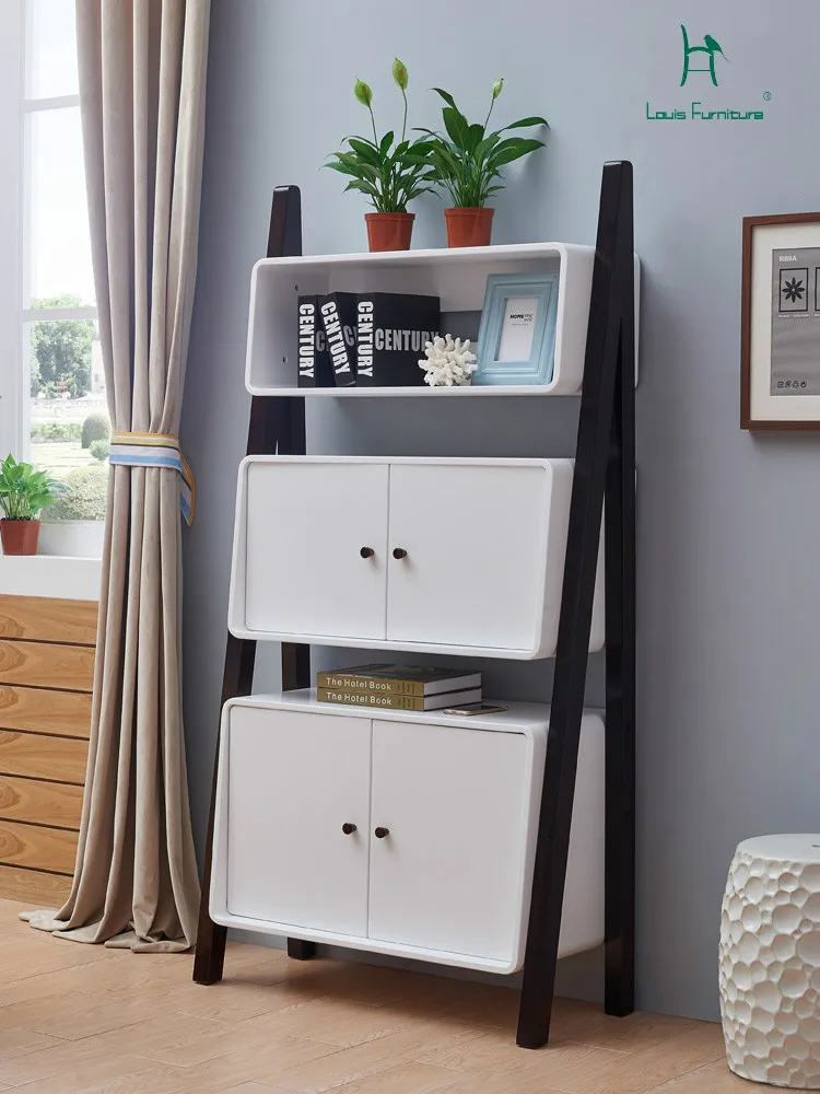 

Louis Fashion Bookcases Modern Simple Bookshelf Landing Living Room