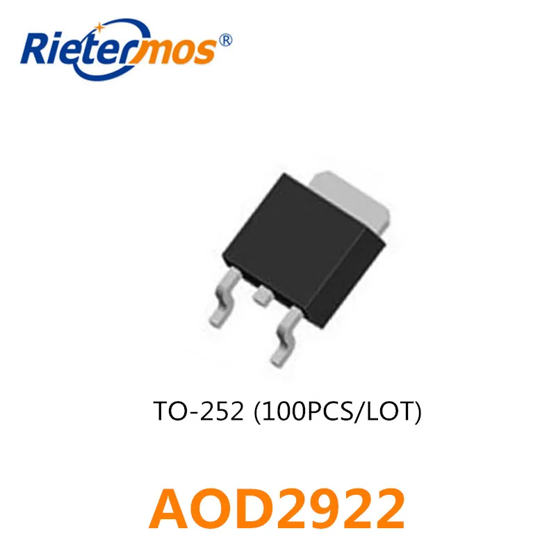 

100PCS AOD2922 D2922 100V 5A TO-252 MADE IN CHINA