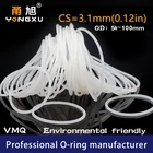 Белое Силиконовое уплотнительное кольцо, силикон, толщина cs3.1мм, уплотнительное кольцо OD54556065707580859095100*3,1 мм, резиновое уплотнительное кольцо, кольца, шайба