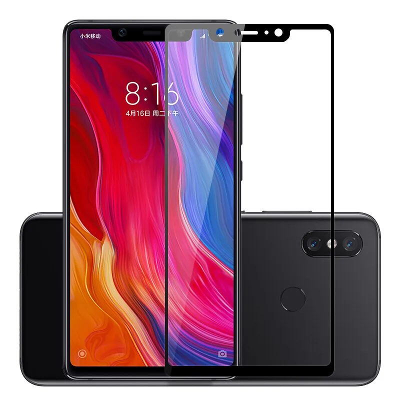 Закаленное стекло для Xiaomi Mi8 Mi 8 SE твердость 9H полное покрытие Защитная пленка