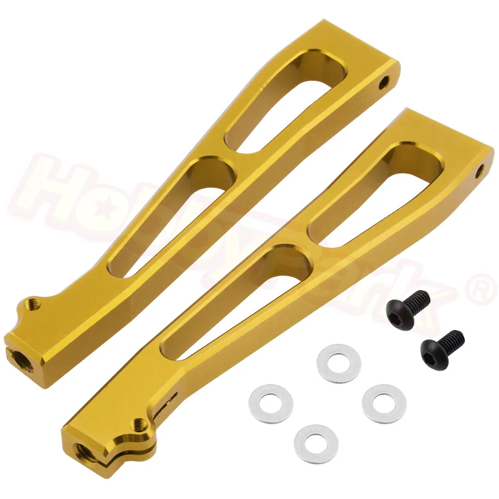 Golden 6853 Алюминиевый передний верхний рычаг подвески заменяет EA1002 для JLB Racing CHEETAH 1/10 бесщеточный ру автомобиль Monster Truck обновленные детали - Цвет: Golden 6853