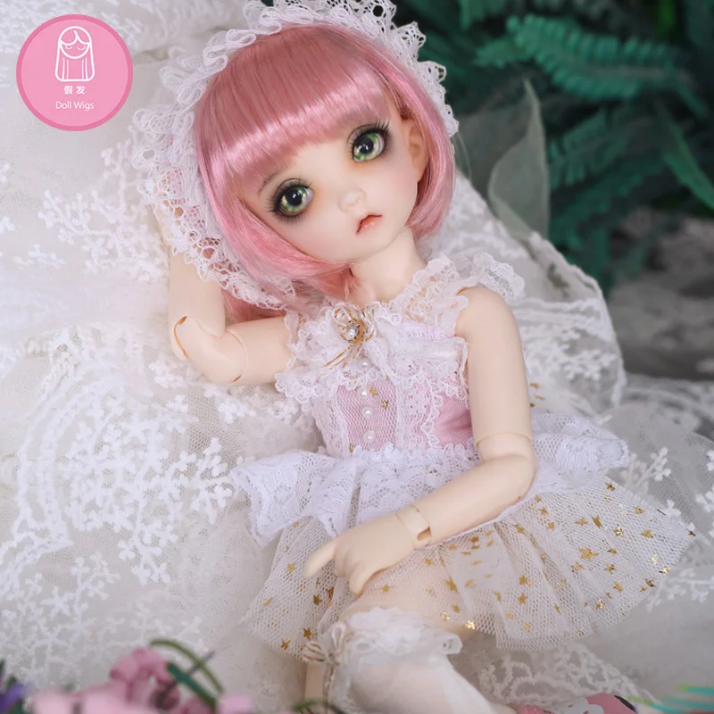 Парик для куклы BJD L6 # Бесплатная доставка Размер 16-17 см 1/6 высокотемпературный