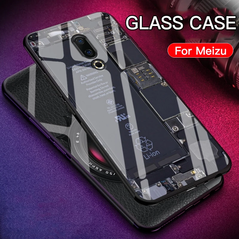 

GFAITH Tempered Glass Case For Meizu X8 M8 16 16th Explorer Version Design Full Coverage Cover For Meizu Note 9 8 16XS 16S Case