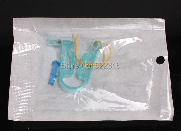 Ear Piercing Tools Disposable Gun with white crystal Stud Unit No Cross-infection 75pcs/lot Promotional gift | Украшения и