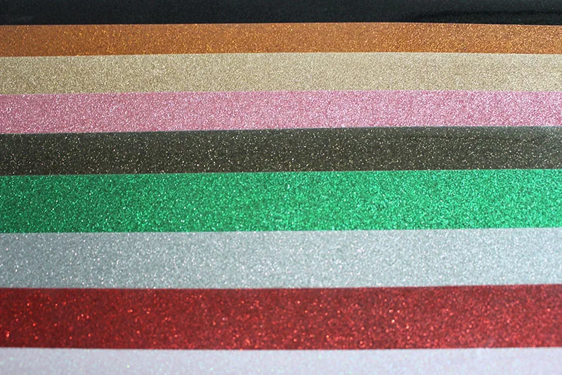 

18 sheets 30cmx50cm Glitter vinyl for heat transfer heat press cutting plotter