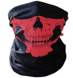 Мотоцикл Череп Призрак лицо шапка с защитой лица от ветра шапочка для спортивных