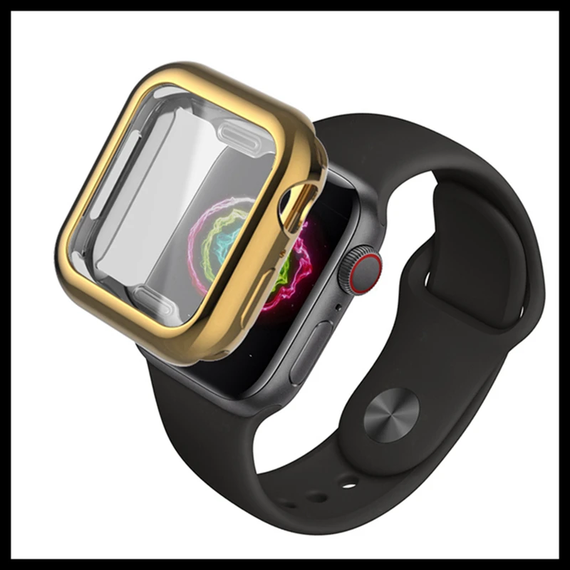 Filiwatch Цвет гальванический чехол для Apple Watch версии 4/3/2/1 Smartwatch Экран защитное