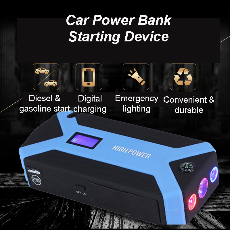 Многофункциональное пусковое устройство power Bank 89800mah 12V 800A 4USB портативный автомобильный аккумулятор бустер бензиновый дизельный зарядное устройство пусковое устройство