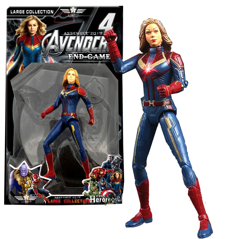 Экшн фигурки Marvel Avengers4 18 см танос Халк Бастер Человек паук Железный человек