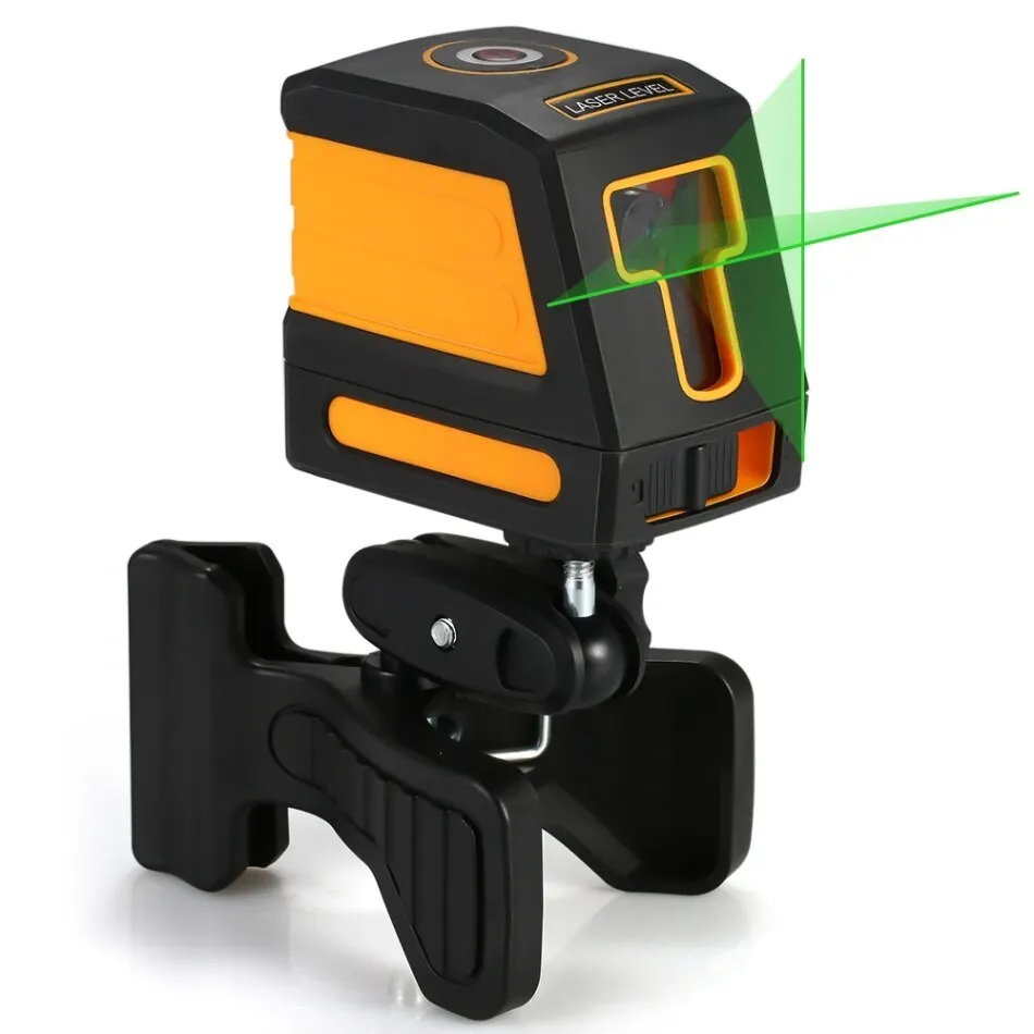 Orange With Bracke Shake-proof самонивелирующийся лазер для выравнивания уровня инструмента зеленый лазерный нивелир устройство для строительства интерьера украшения - Цвет: Orange With Bracke