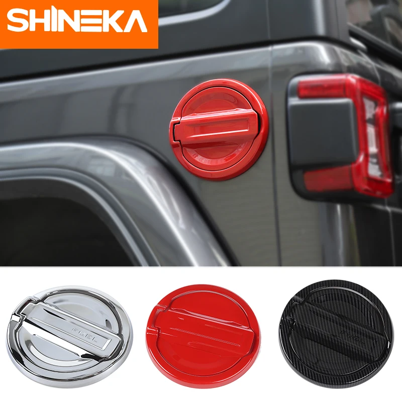 Чехлы на бак SHINEKA для Jeep Wrangler JL 2018 + 2 шт. АБС пластик чехлы топливный