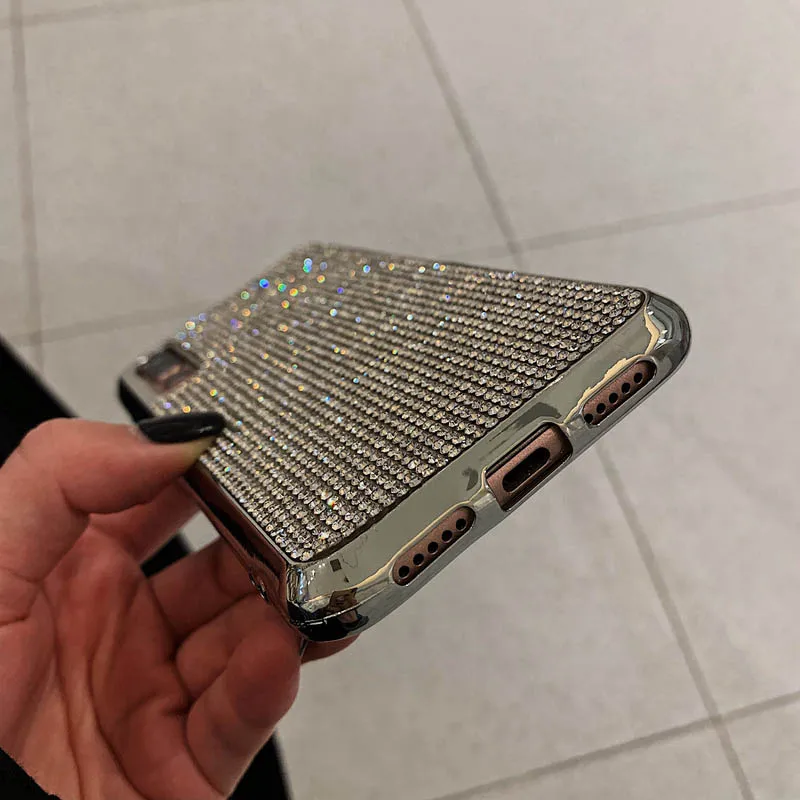Luxury Diamond Phone Case For Huawei Mate 20 Pro Glitter cases 10 P20 Nova 2S Plating TPU Soft Cover Back |