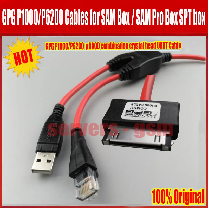 100% Оригинальный SAM Pro Box SPT box с samsung GPG P1000 /P6200 p8000 комбинированный кабель UART