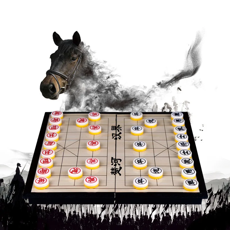 Xiangqi Портативная Складная магнитная шахматная доска для детей и взрослых