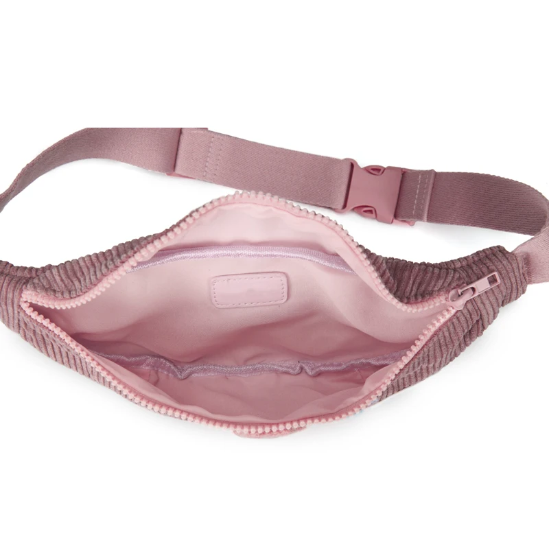 Annmouler Brand Fashion Girls Waist Bag Polyester Fanny Pack High Quality Patchwork Waist Pack Adjustable Pink Bum Bag