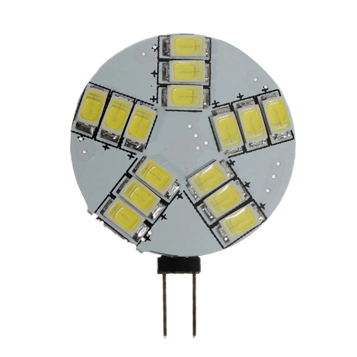 10 шт. G4 5630SMD 15 светодиодов 330Lm 4 Вт белая сменная лампа 40 галогенная контактная B