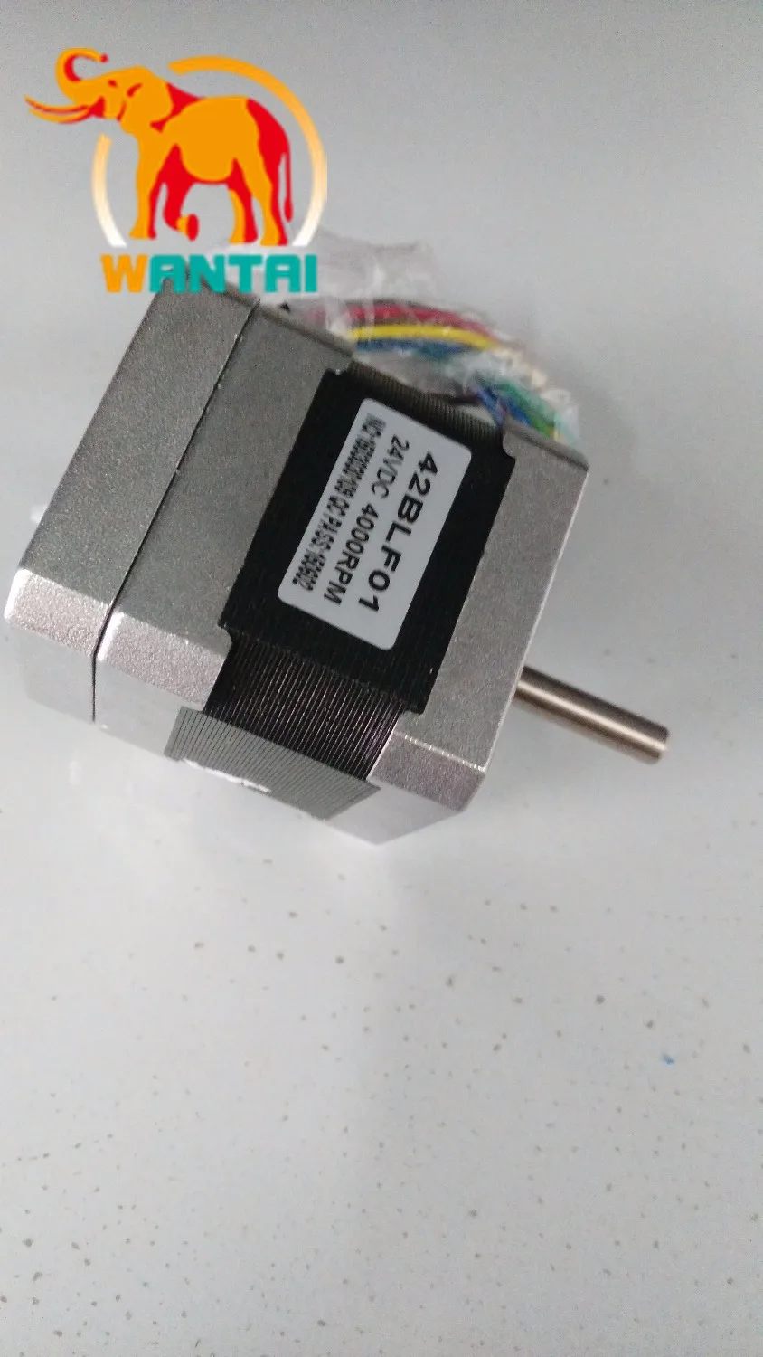 Высокое качество! CNC Wantai Nema17 бесщеточный двигатель постоянного тока 42BLF01 24v 26w 4000