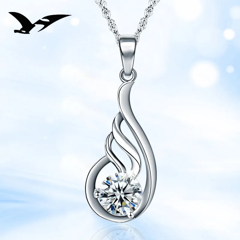 Silver pendant s925 silver jewelry wholesale necklace accessories short paragraph clavicle chain anti-allergy hot | Украшения и
