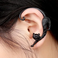 1pc free shipping new fashion jewelry earrings punk cat long ear cuff earring jackets hiphop earrings for women men gifts ej003