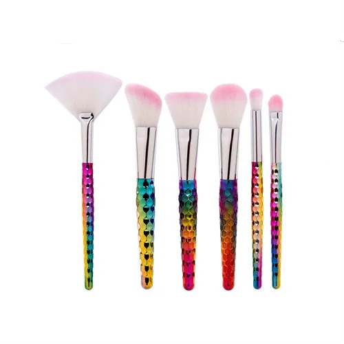 Профессиональная 6 кистей для макияжа кисть основы набор красоты тени век основа