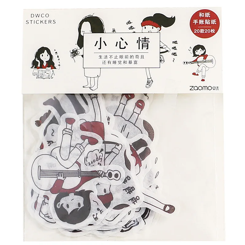 40 шт./упак. милые девушки Васи наклейки декоративные Сделай Сам канцелярские Craft