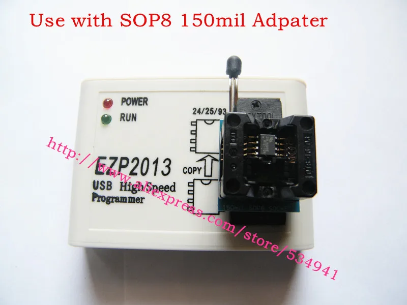 Высокоскоростной usb-программатор EZP2013 + адаптер SOP8150mil 200mil тестовый зажим SOIC8 CH341A