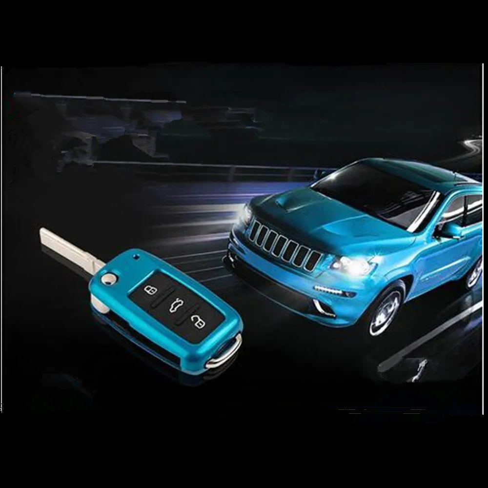 Чехол для автомобильного ключа Volkswagen VW Golf 6 Polo Tiguan Skoda Octavia Seat ABS складные ключи