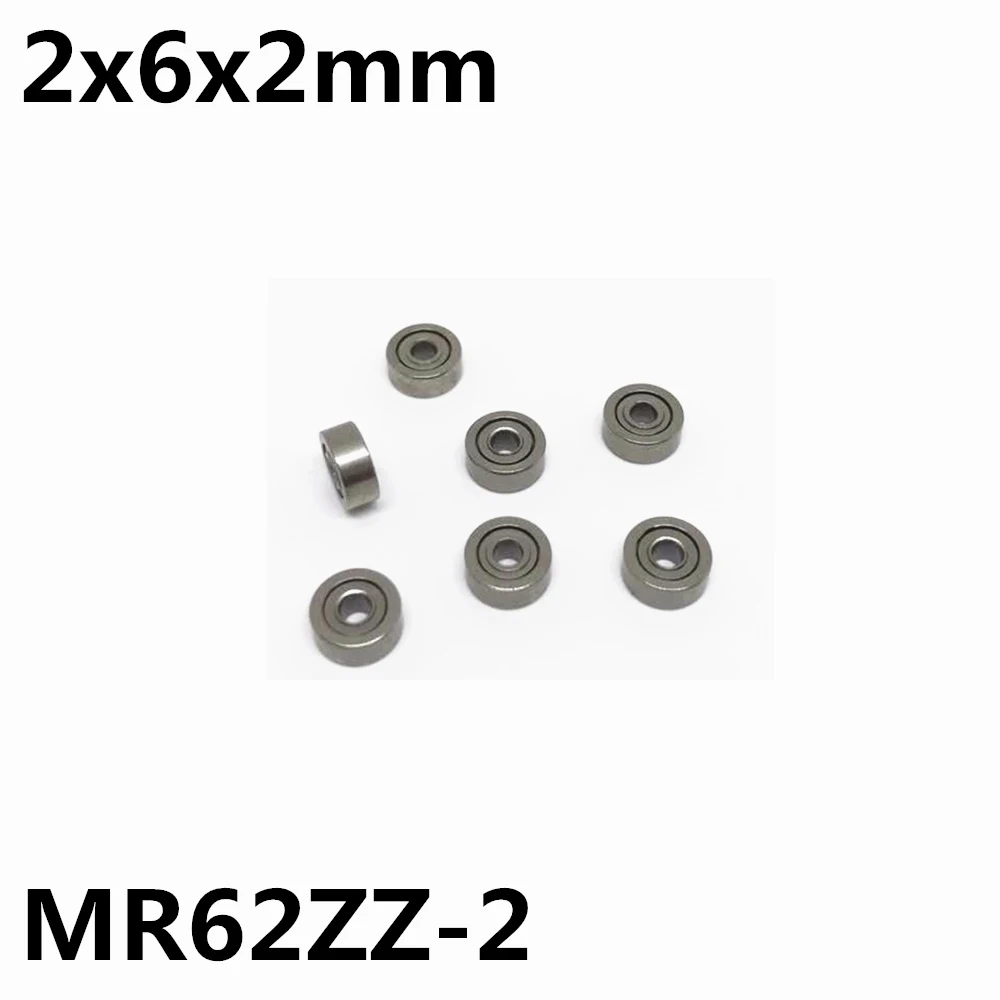 10Pcs MR62ZZ-2 692-2 R-620ZZ 2x6x2 mm Deep groove ball bearing Miniature bearing High qualit