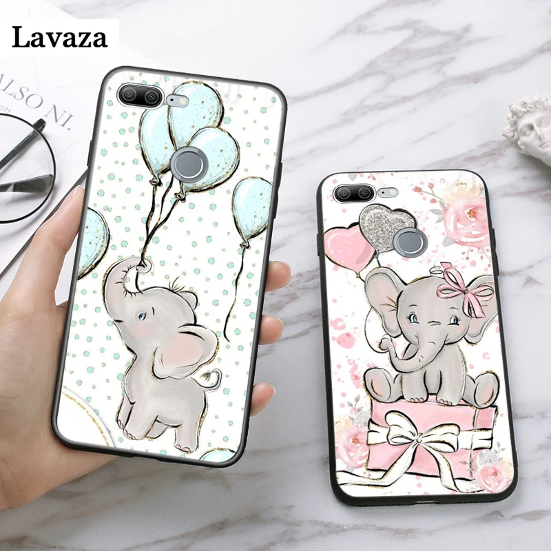Милый силиконовый чехол С Рисунком Слона для Huawei P8 Lite 2015 2017 P9 2016 Mimi P10 P20 Pro P Smart Z 2019