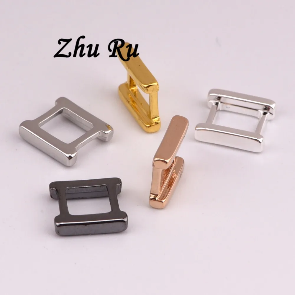 ZHU RU 20 шт./лот 7 5*6 5 мм прямоугольная квадратная пряжка полые трубки для ремня