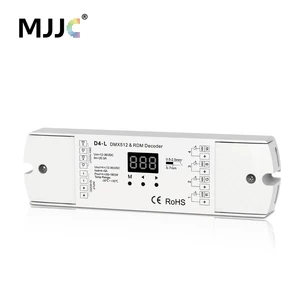 DMX512 декодер 4CH 5A PWM CV RDM DMX 512 декодер 12V 24V DC Одноцветный CT RGB RGBW контроллер светодиодной ленты 4 в 1