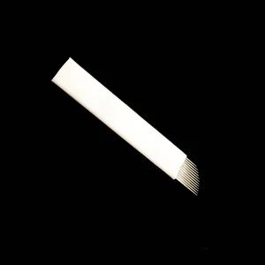 100Pcs Flex 11 Microblading Needles Permanent Makeup Eyebrow Blade For 3D Embroidery Manual Tattoo Pen Machine Cosmetic Eyebrows