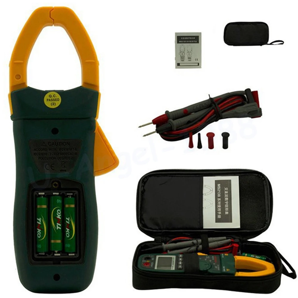 Mastech цифровой клещи MS2138 MS2138R DC/переменного тока 1000A мультиметр Вольтметр