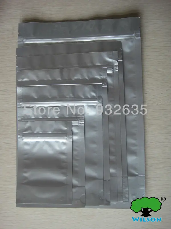 13x18 + 4 см (5,1 ''X7.1 ''+ 1,6'') 100 -1000 шт. 4,3 мил, алюминиевая фольга, с застежкой-молнией, пакет из майлара для еды (art.: 5f089169) - 5f089169