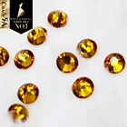 Хрустальный замок топаз Blingbling стеклянный камень Женская обувь Diy аксессуары Стразы утюжок на горячей фиксации плоская задняя Стразы для одежды
