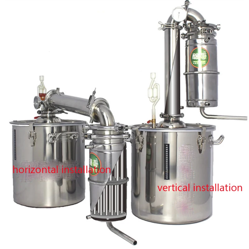 

20L Wine Distiller Processor Stainless Steel Wine Brewing Machine Alcohol Vodka Liquor Distiller Pot/ Boilers Equipment
