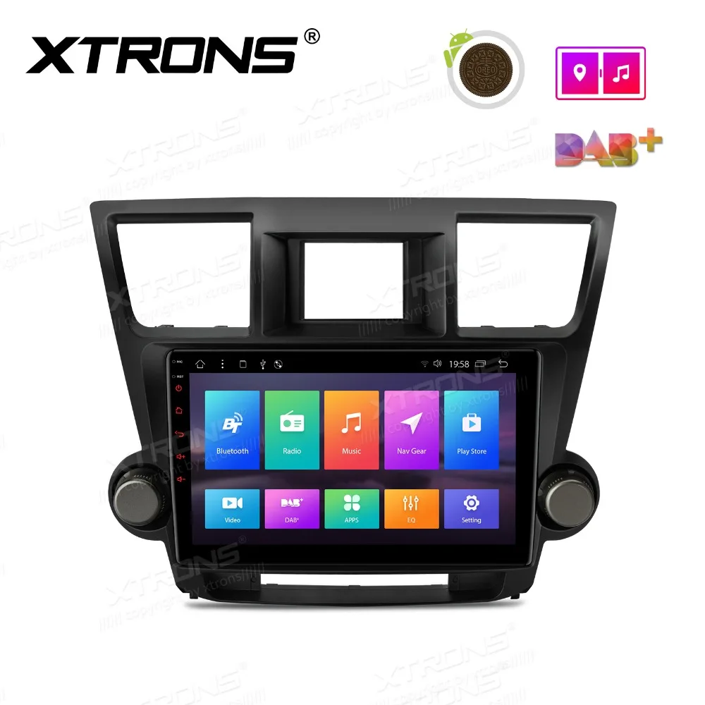 XTRONS 10 1 &quotAndroid 8 автомобильный стерео радио плеер GPS для Toyota Highlander 2008 2009 2010 2011 2012 2013
