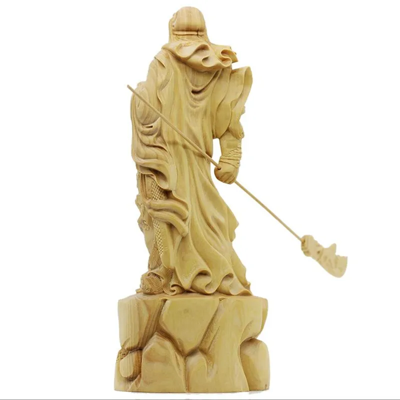 WSHYUFEI листовка boxwood резьба по дереву ручные украшения ювелирные изделия Guan Gongwu Бог