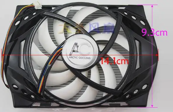 AC Junyu GTX750Ti 2GD5 SX650 1024KDD четырехпроводный вентилятор и дисплей карты радиатора