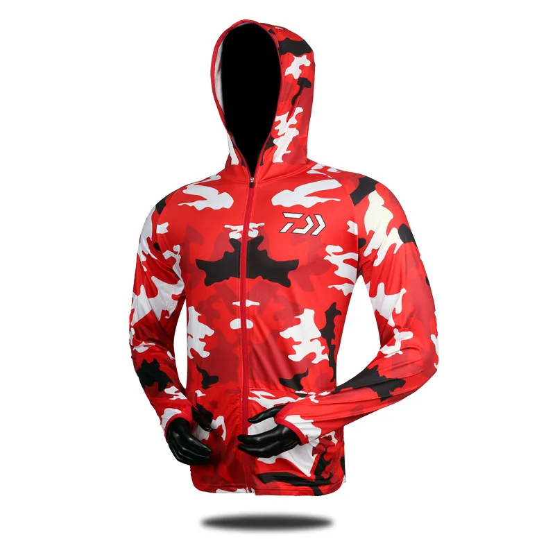 

New Brand DAIWA Fishing Camouflage Clothing Summer Autumn Outdoor Cycling Fishing Jackets Quick Dry Anti Uv Fishing Shirts