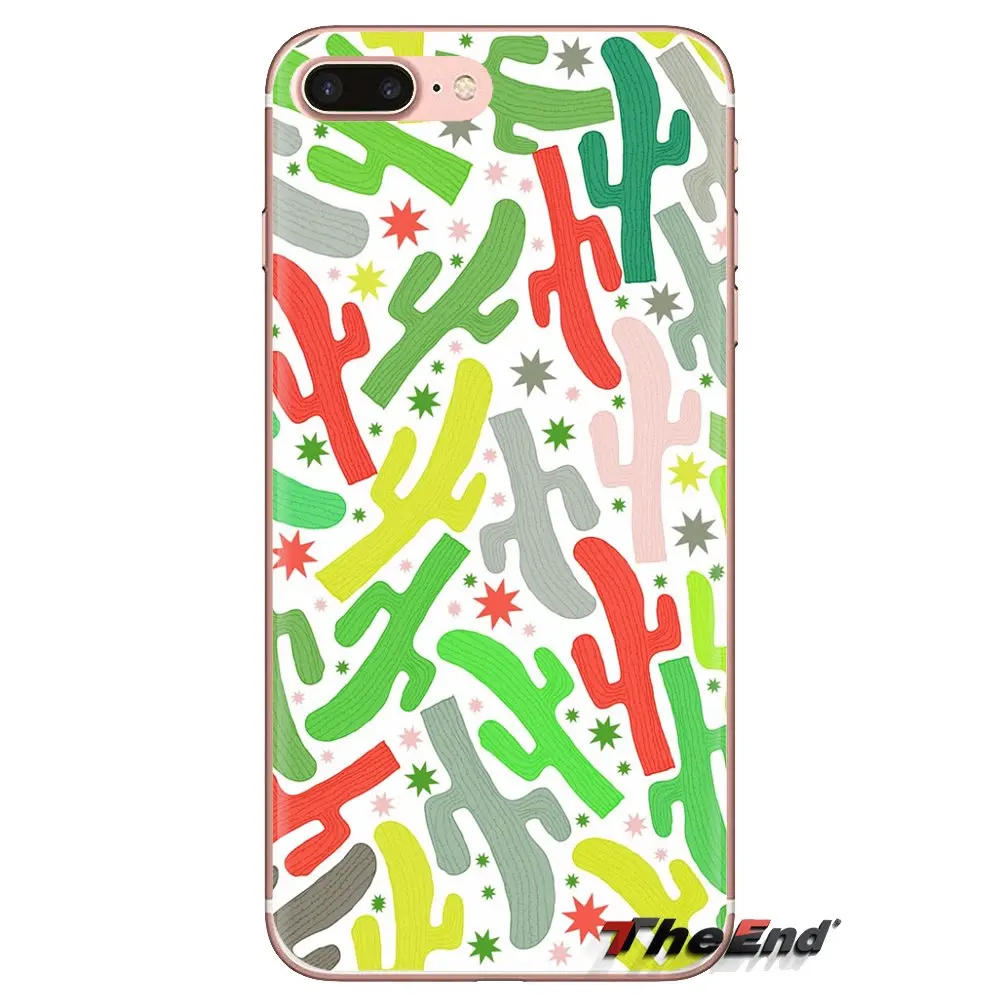 Silicone Case Cover Cactus Flowers Green Plants Desert For Samsung Galaxy S3 S4 S5 Mini S6 S7 Edge S8 S9 S10 Plus Note 3 4 5 8 9 |