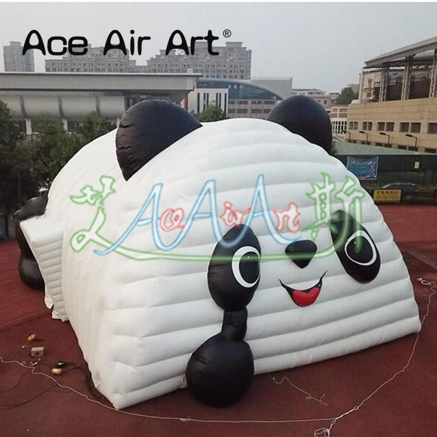 Billig Riesen Cartoon Modell Dome Zelt Aufblasbare Pandas/bears Werbung Aufblasbare Cartoon Dome Zelt Für Veranstaltungen